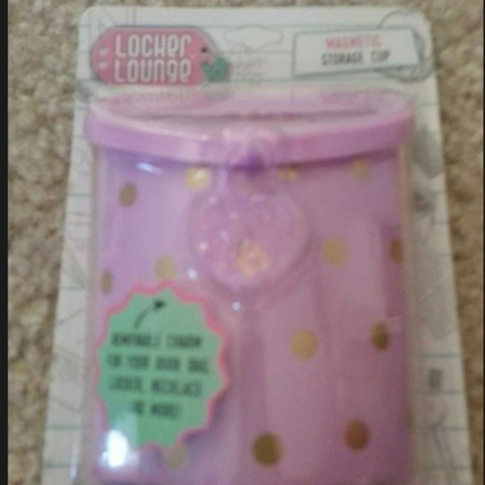 NEW Locker Lounge Magnetic STORAGE CUP NWT